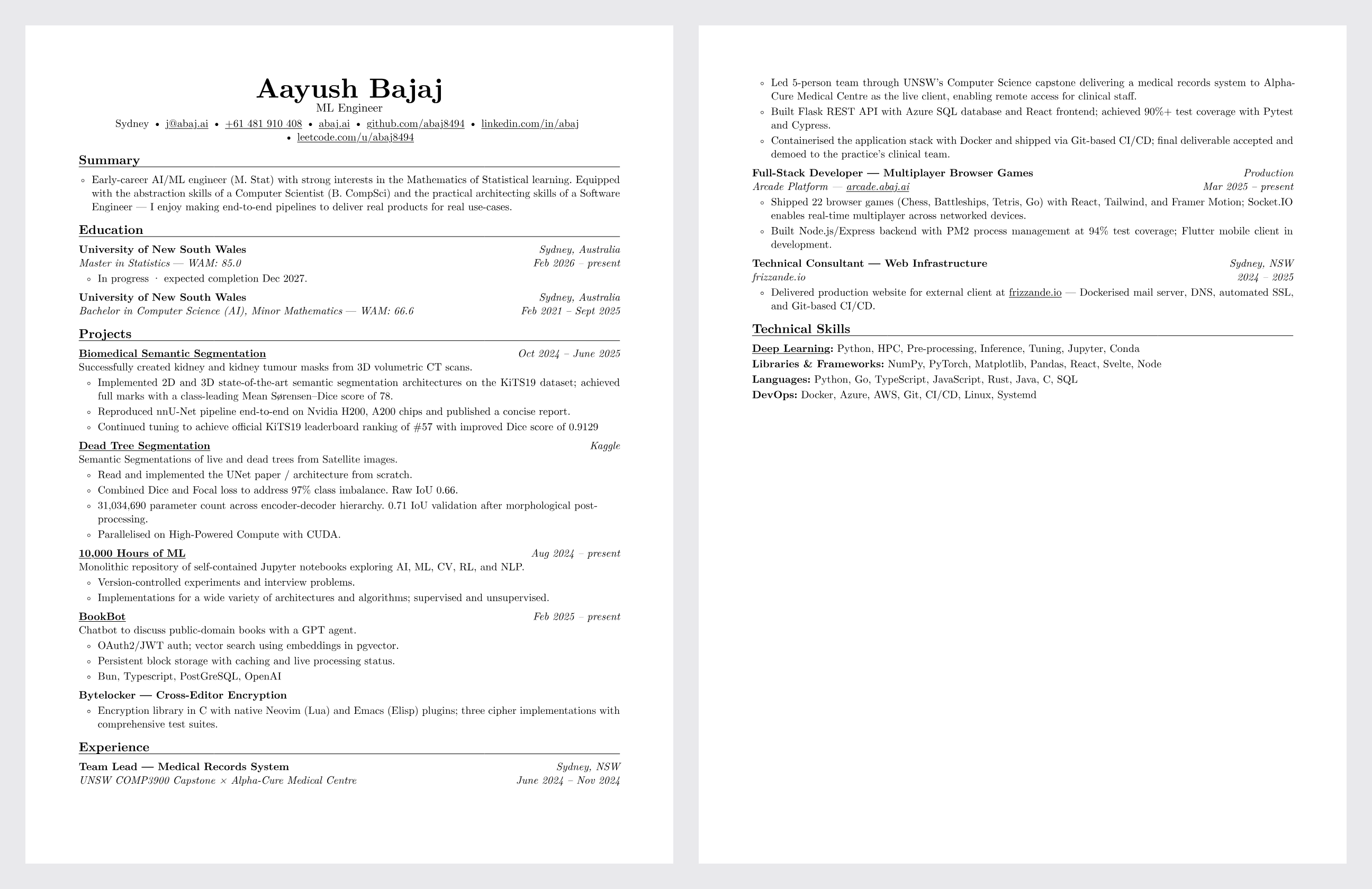The Rez at natural spacing, running onto a second page